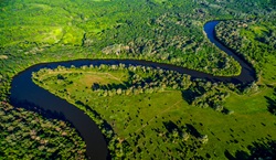 Meandering river